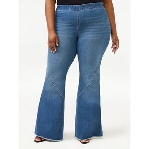 Sofia Jeans by Sofia Vergara Melisa High Rise Super Flare Pull On Jeans LIKE NEW